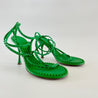 Bottega Veneta Green Dot 90 Leather Sandals, 40 - BOPF | Business of Preloved Fashion