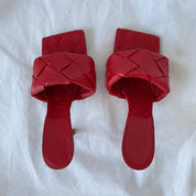 Bottega Veneta Lido Red Sandals, 38.5 - BOPF | Business of Preloved Fashion