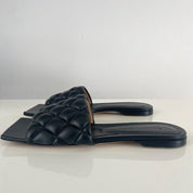 Bottega Veneta quilted slides, 37.5 - BOPF | Business of Preloved Fashion