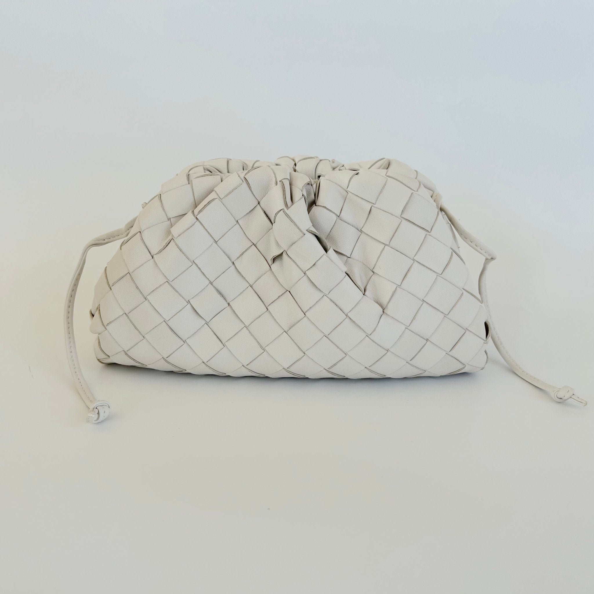 Bottega mini pouch online white