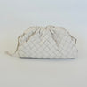Bottega Veneta White Intrecciato Leather Mini The Pouch Bag - BOPF | Business of Preloved Fashion