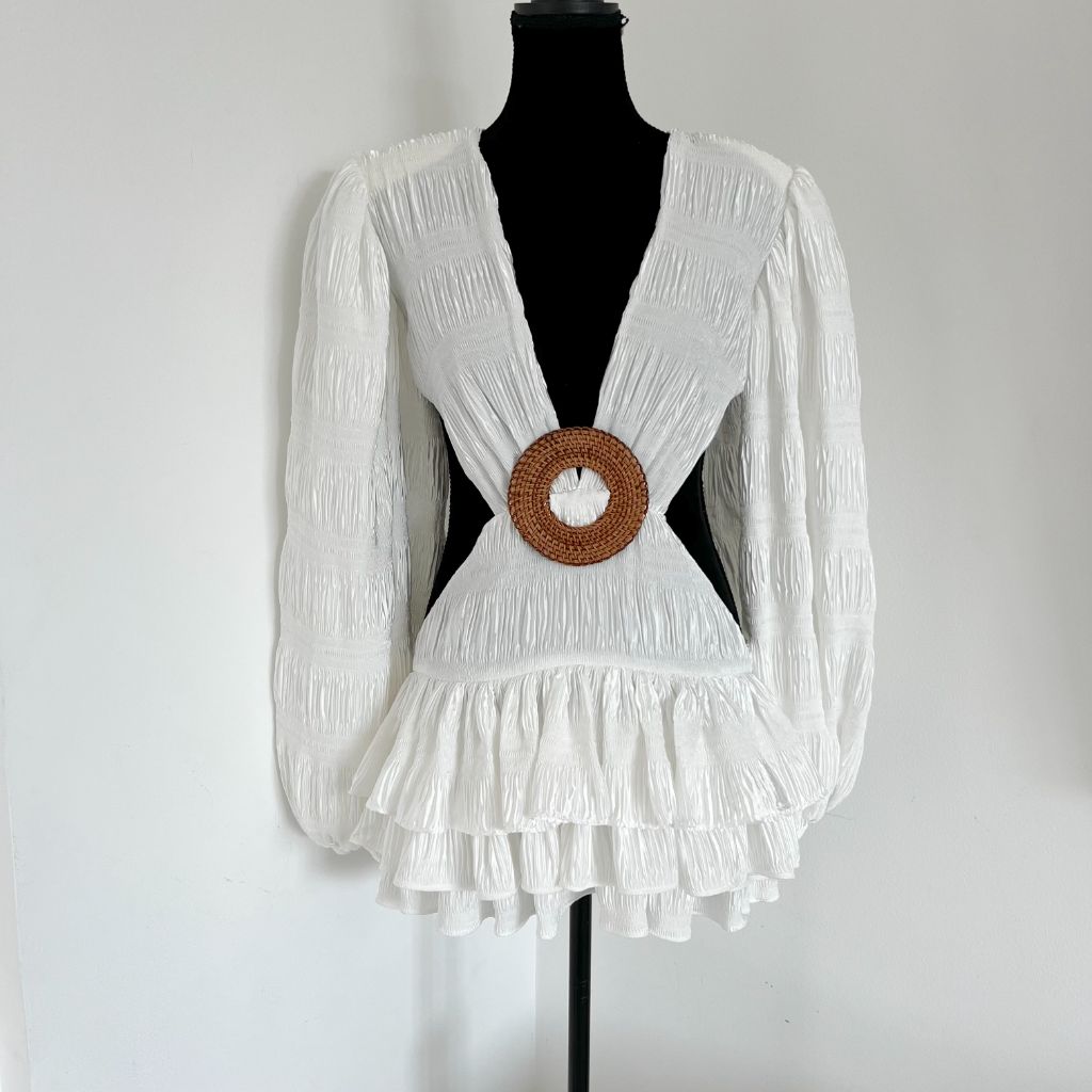 Bronx and Banco White Lila Mini Dress - BOPF | Business of Preloved Fashion Bronx and Banco White Lila Mini Dress - BOPF | Business of Preloved Fashion