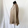 Brunello Cucinelli bronze silk long sleeve blouse - BOPF | Business of Preloved Fashion