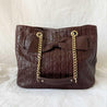 Carolina Herrera Brown Monogram leather Audrey Medium bag - BOPF | Business of Preloved Fashion