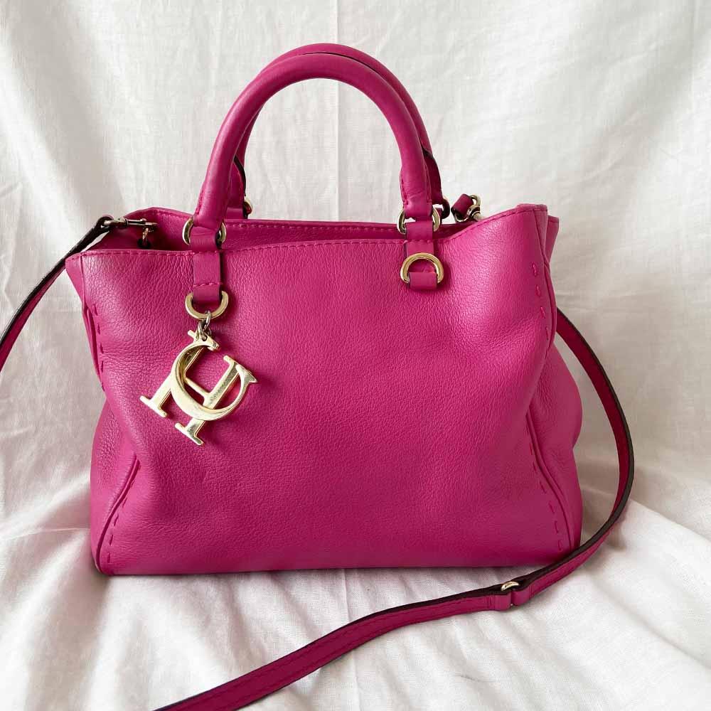 Carolina Herrera Pink Small Shopper Tote Bag - BOPF | Business of Preloved Fashion