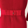 Carolina Herrera Red Stretch Knit Bow Detail dress - BOPF | Business of Preloved Fashion