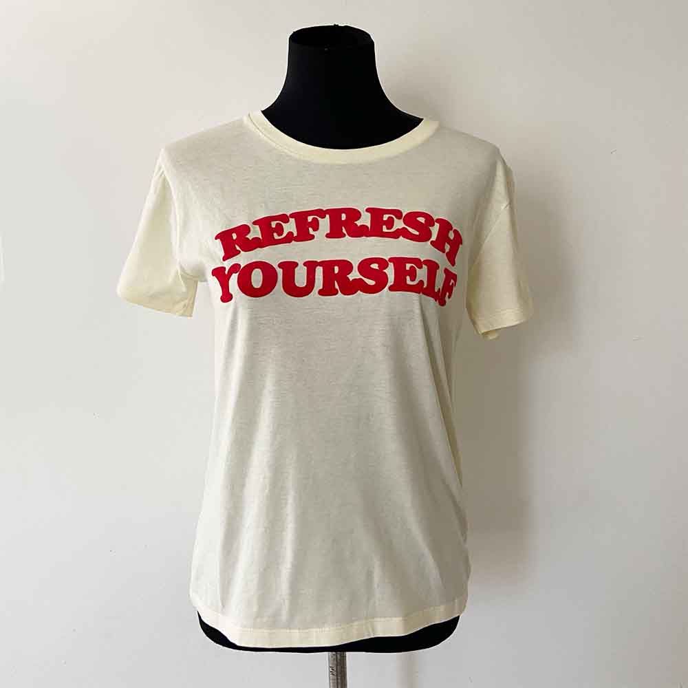 Celine Beige Printed T Shirt - BOPF | Business of Preloved Fashion