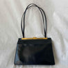 Celine Black Leather Medium Clasp Top Handle Bag - BOPF | Business of Preloved Fashion
