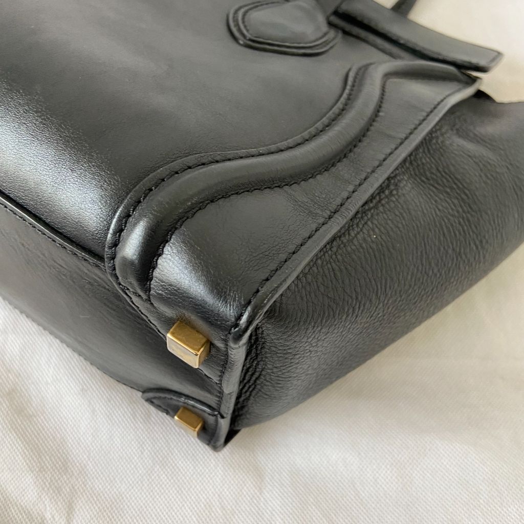 Celine black luggage micro tote bag - BOPF | Business of Preloved Fashion