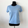 Celine blue embroidered t-shirt in cotton - BOPF | Business of Preloved Fashion