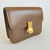 Celine brown leather teen box bag with detachable strap - BOPF | Business of Preloved Fashion