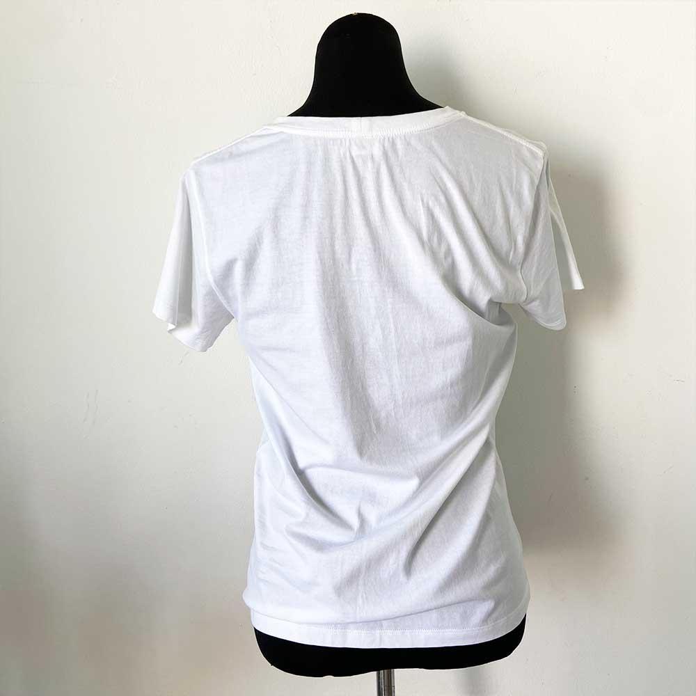 Celine White Logo T Shirt - BOPF