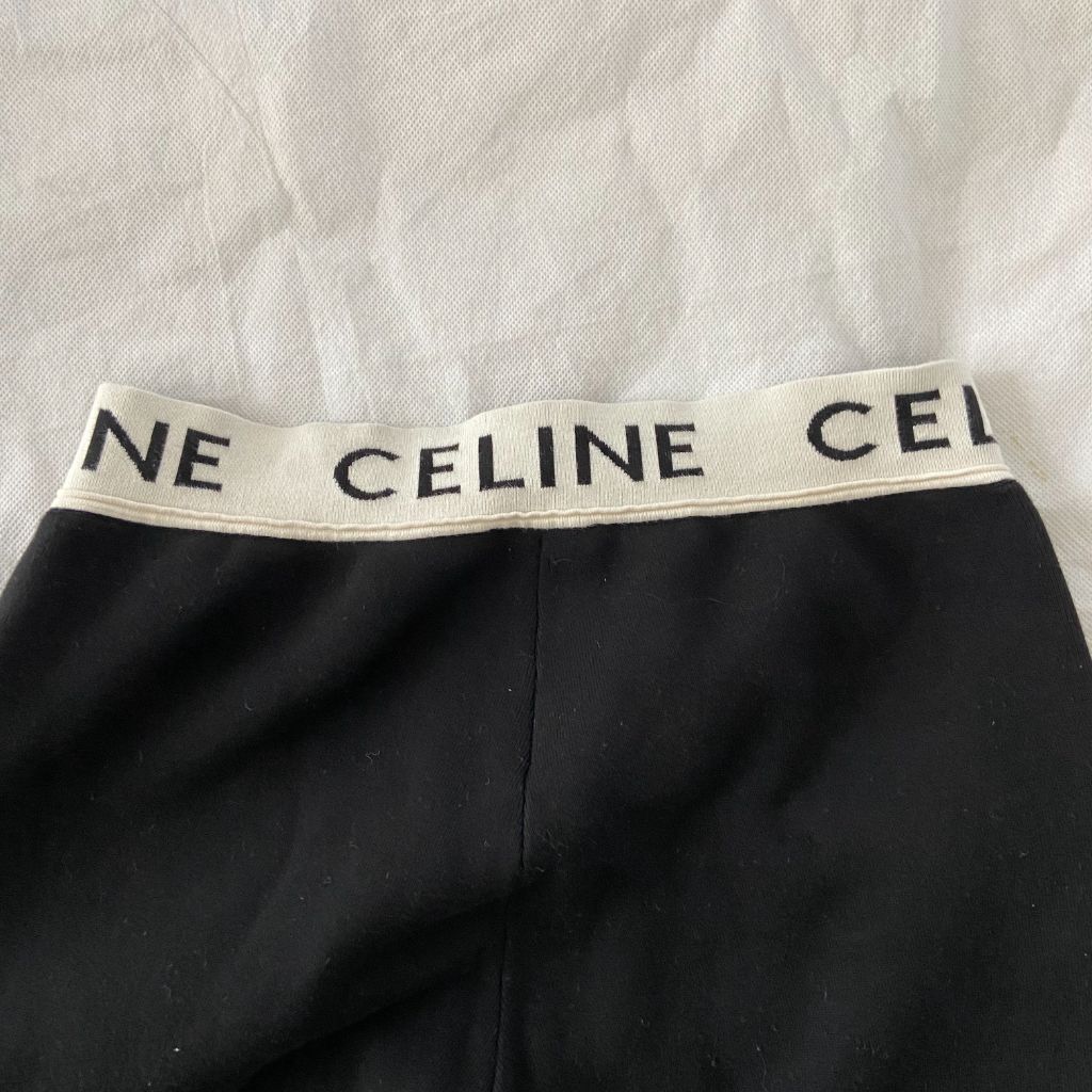 CELINE 770$ Black Celine Athletic Knit Leggings