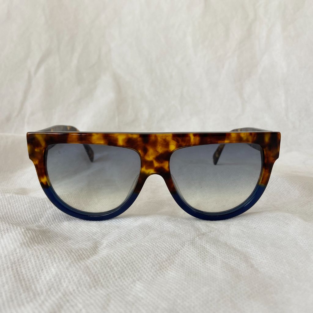 Celine tortoise and blue aviator sunglasses - BOPF | Business of Preloved Fashion