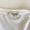 Celine White Logo T Shirt - BOPF | Business of Preloved Fashion