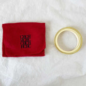 CH Carolina Herrera White Resin Bangle Bracelet - BOPF | Business of Preloved Fashion