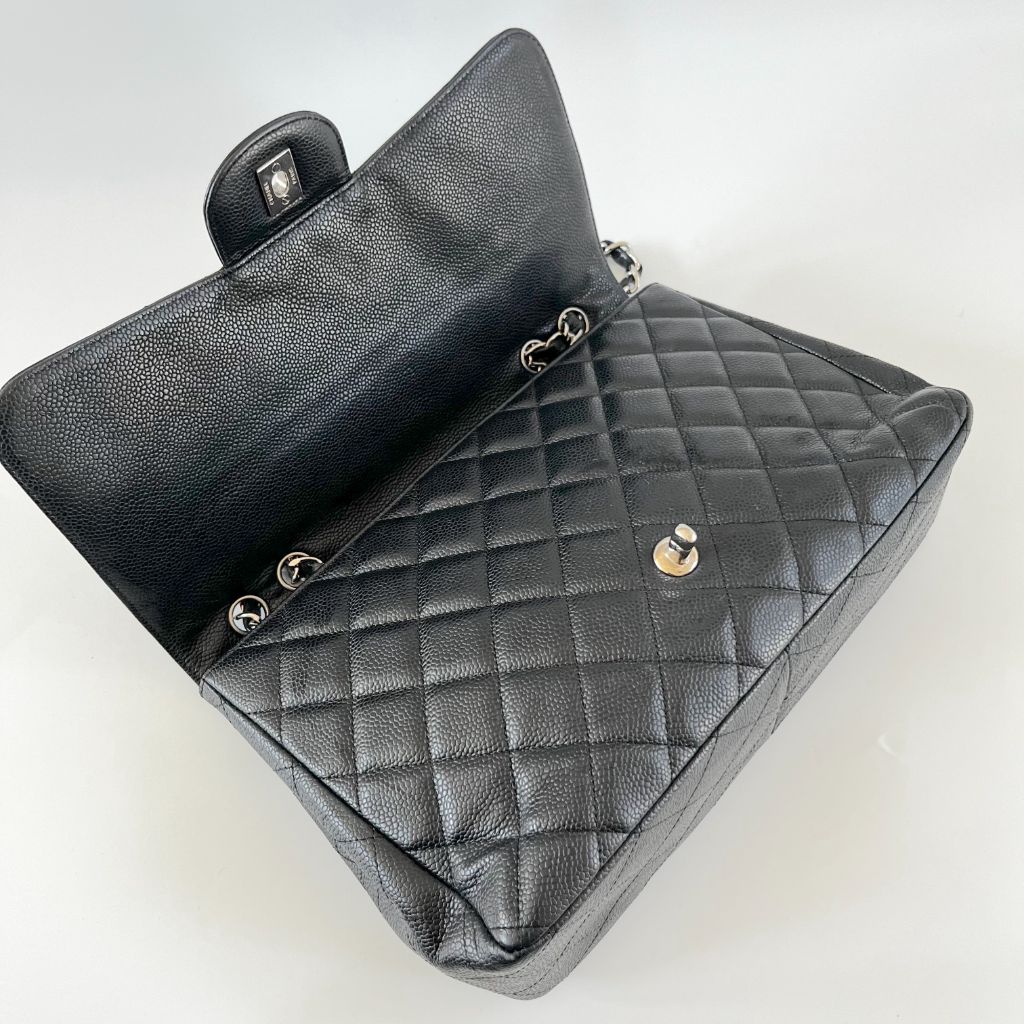 Chanel Black Caviar Single Flap Bag - BOPF | Business of Preloved Fashion