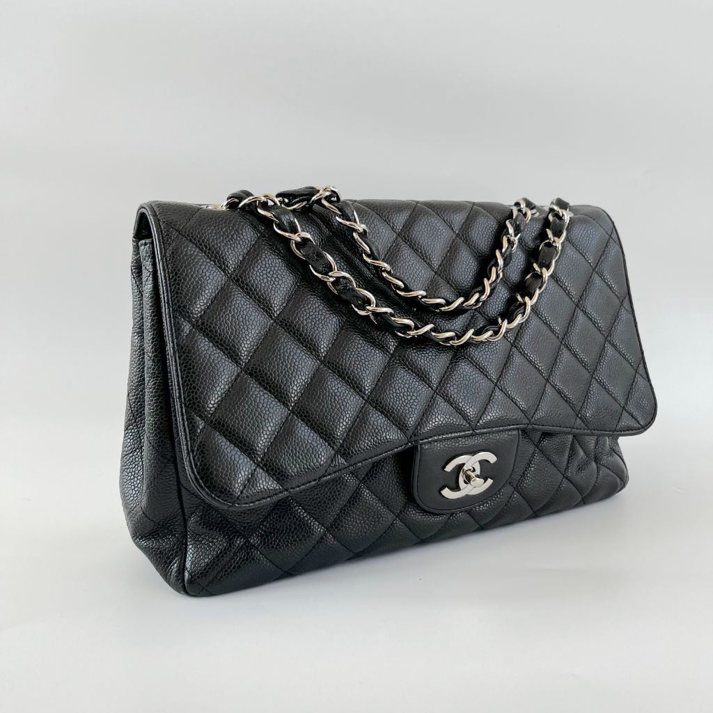 Chanel Chanel Kelly Style Black Quilted Leather Flap Shoulder Bag
