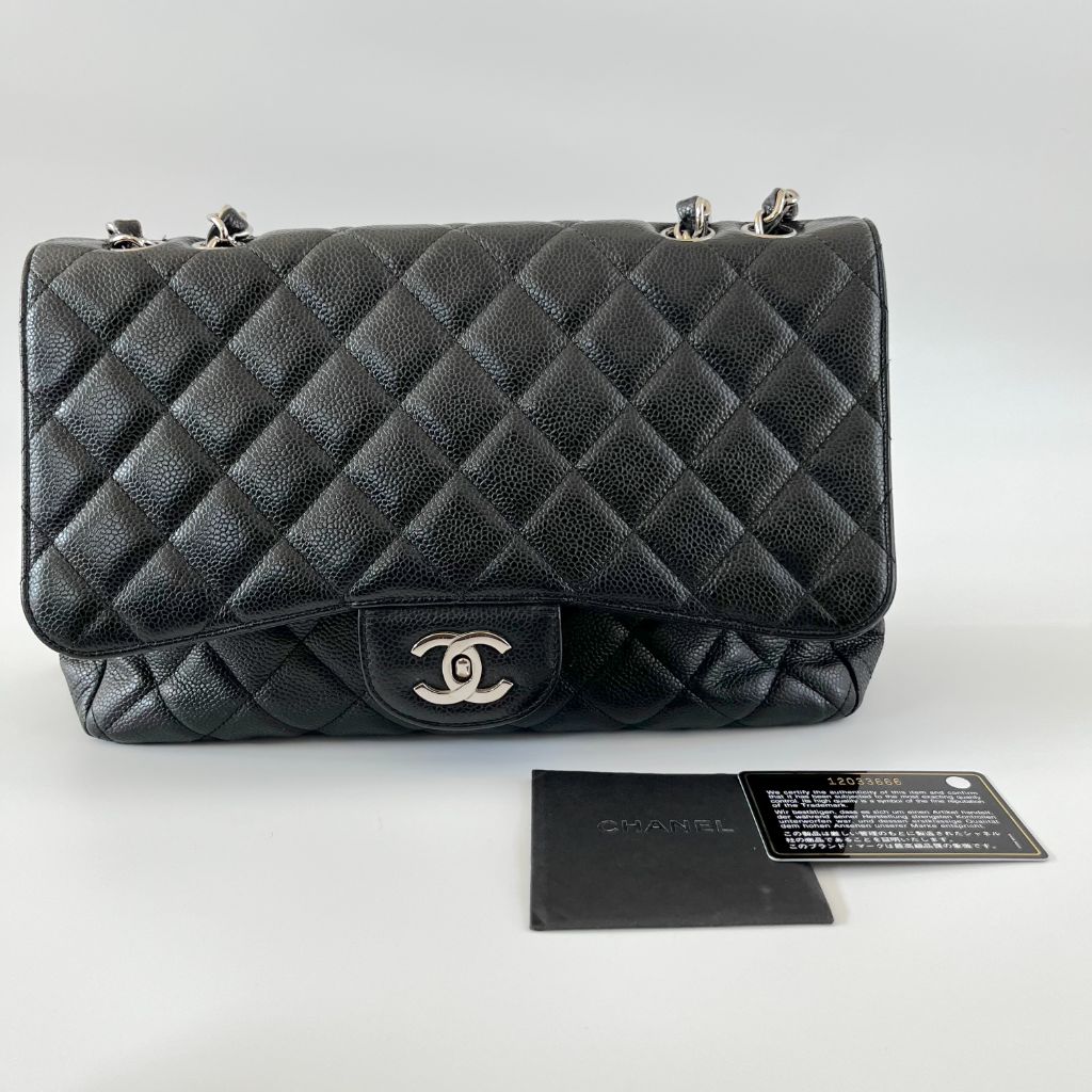 Chanel Black Caviar Single Flap Bag - BOPF | Business of Preloved Fashion