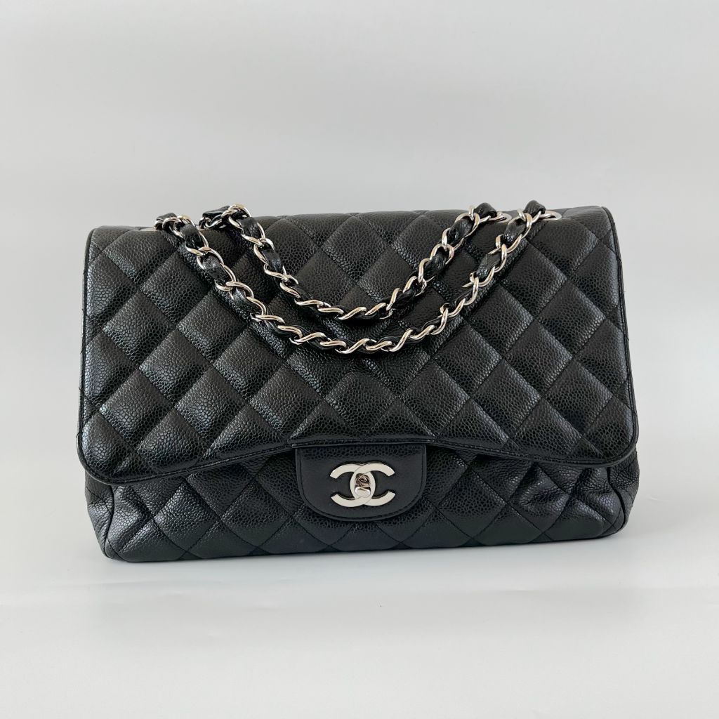 Chanel Black Caviar Single Flap Bag - BOPF | Business of Preloved Fashion