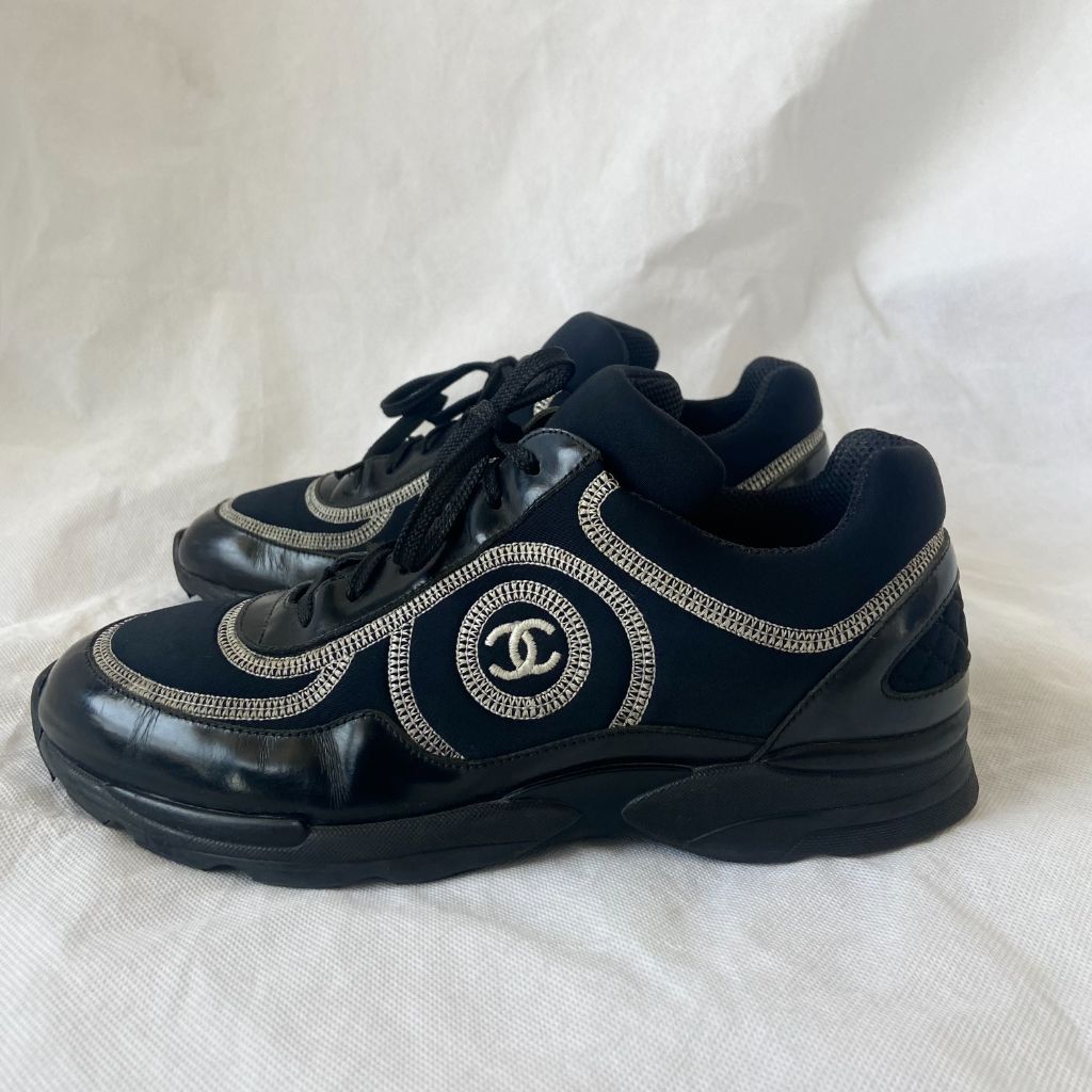 Chanel black CC sneakers - BOPF