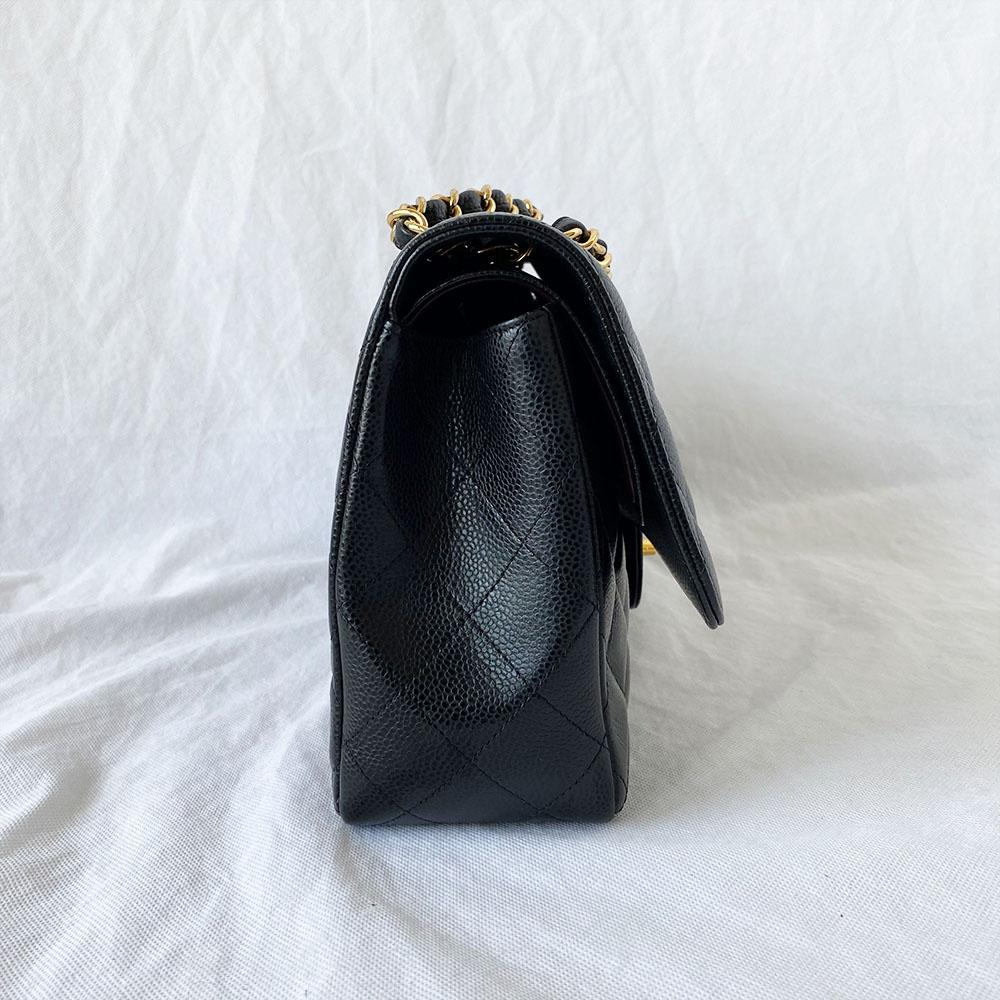 Chanel black jumbo cavir classic flap bag - BOPF | Business of Preloved Fashion
