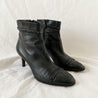 Chanel Black Leather Boots With Chain Detail, 41.5 - BOPF | Business of Preloved Fashion