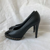 Chanel black patent with chain detail pumps, Women's 38.5 C - BOPF | Business of Preloved Fashion