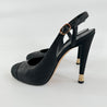 Chanel Black Slingback Platform Pumps, 38 - BOPF | Business of Preloved Fashion