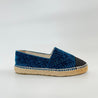 Chanel Blue Velvet Camelia Print Espadrilles, 38 - BOPF | Business of Preloved Fashion