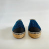 Chanel Blue Velvet Camelia Print Espadrilles, 38 - BOPF | Business of Preloved Fashion