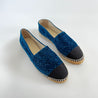 Chanel Blue Velvet Camelia Print Espadrilles, 38 - BOPF | Business of Preloved Fashion