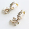 Chanel CC Boucles D'Orielles Dangle Hoop Earrings - BOPF | Business of Preloved Fashion
