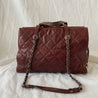 Chanel Chic Burgundy Quilted Caviar Tote Bag - BOPF | Business of Preloved Fashion