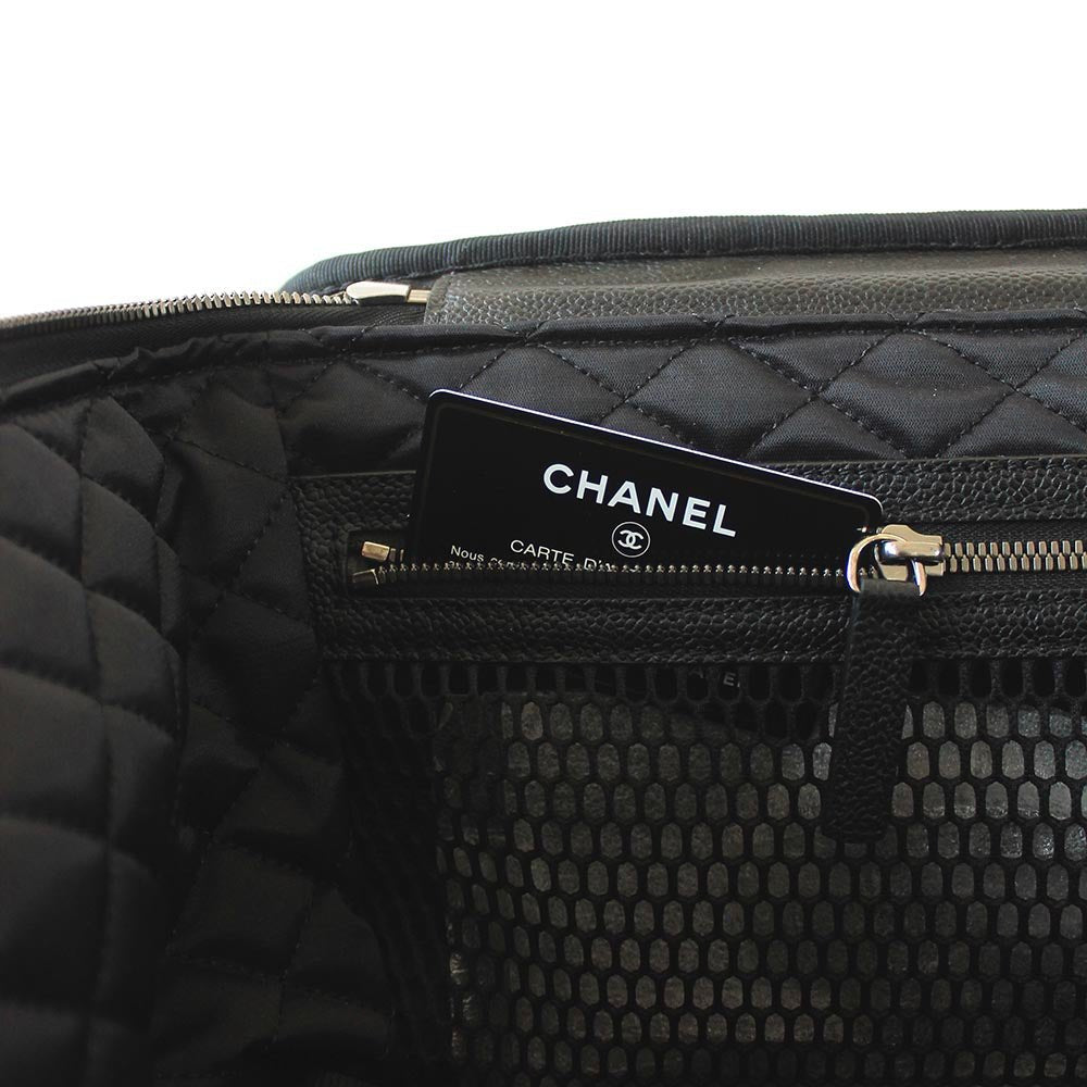 Chanel Dark Blue Tweed Jacket Rolling Suitcase - BOPF | Business of Preloved Fashion