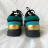 Chanel Fabric & Suede Calfskin Black, Turquoise & Gold Sneakers , 37.5 - BOPF | Business of Preloved Fashion