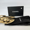 Chanel Gold Thong Floral Applique Sandalss, 39.5C - BOPF | Business of Preloved Fashion