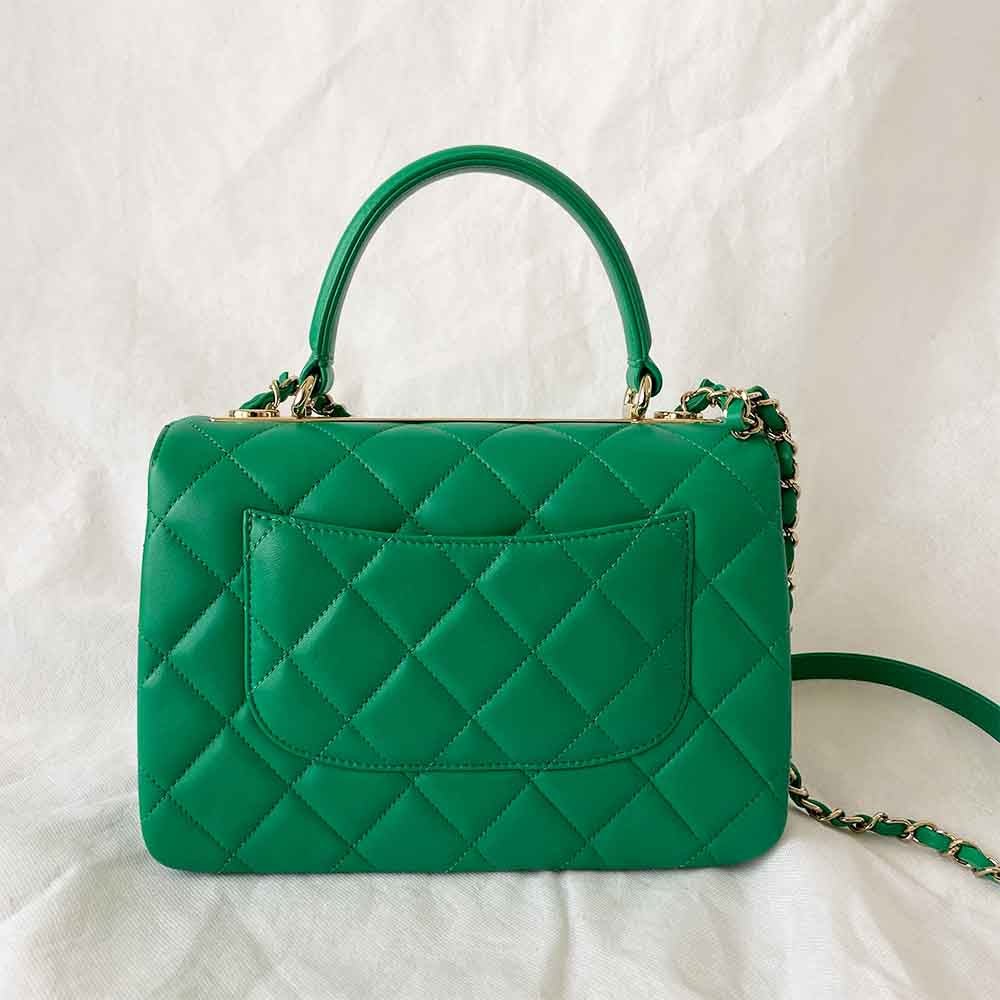 Chanel green small trendy top handle bag - BOPF