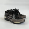 Chanel Grey and Black Lace Up Sneakers with CC on the side, 38 - BOPF | Business of Preloved Fashion
