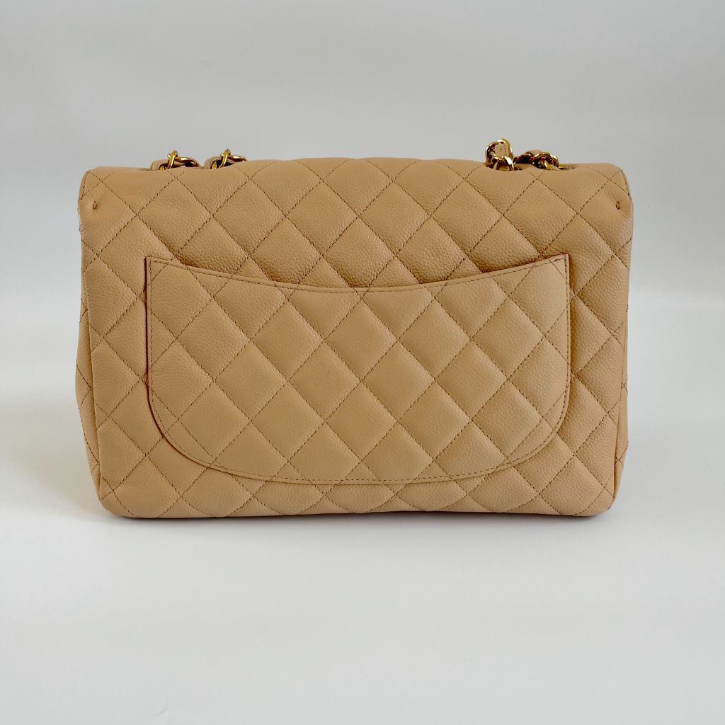 Chanel Black Quilted Suede/Shearling Jumbo Classic Flap Bag