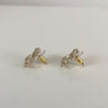 Chanel Light Gold Tone Earrings With Crystals - BOPF | Business of Preloved Fashion