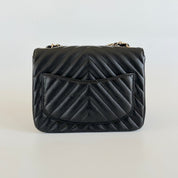 Chanel Mini Chevron Classic Caviar Flap Bag - BOPF | Business of Preloved Fashion