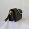 Chanel Navy Blue/Gold Woven Leather Small Reverso Boy Flap Bag - BOPF | Business of Preloved Fashion
