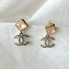 Chanel Pink Crystal Embellished Earrings - BOPF | Business of Preloved Fashion