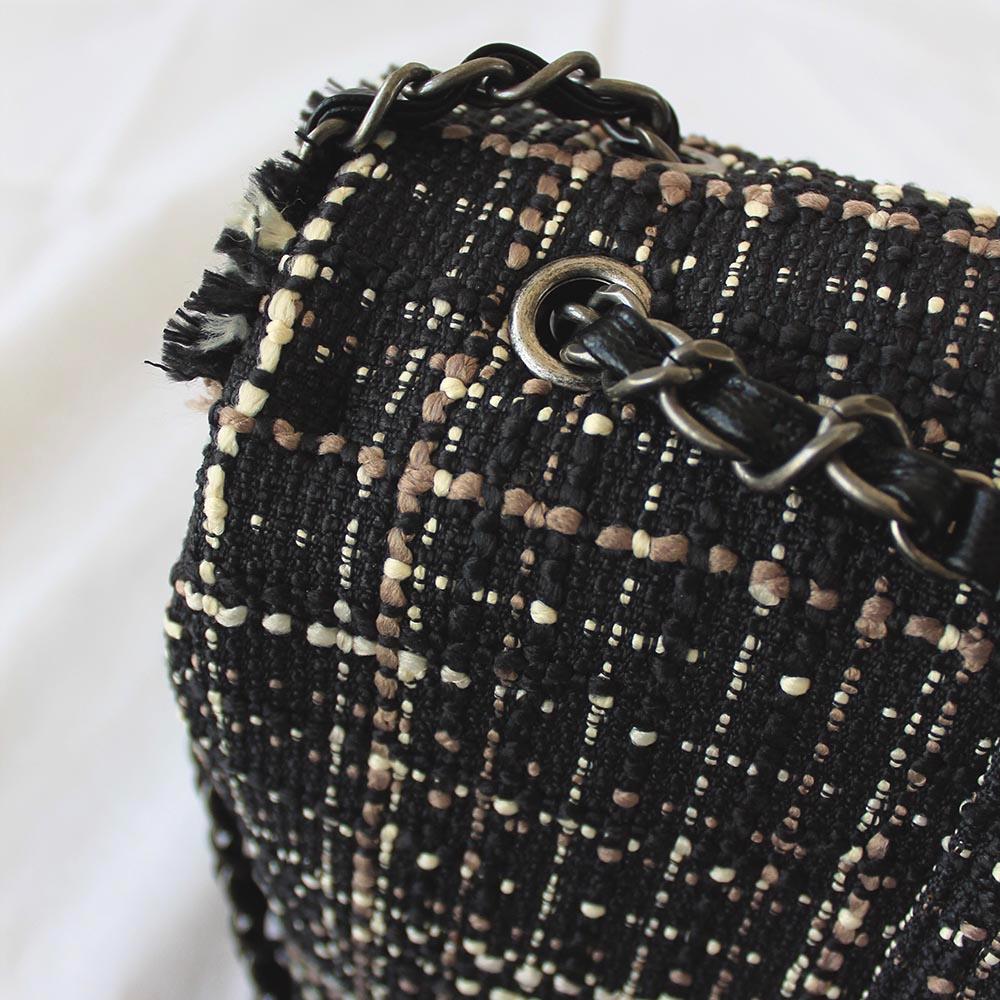 Chanel Tweed Jacket Large Flap Travel Bag - BOPF | Business of Preloved Fashion