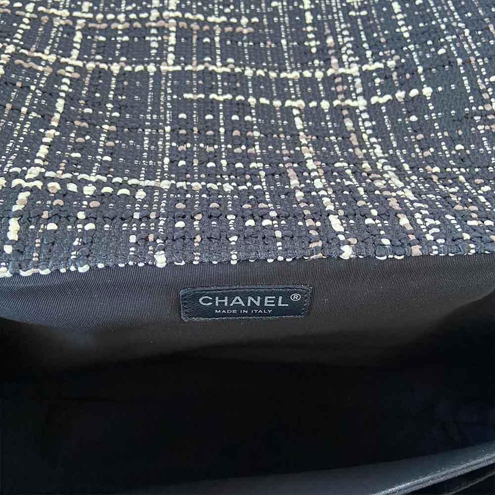 Chanel Tweed Jacket Large Flap Travel Bag - BOPF | Business of Preloved Fashion