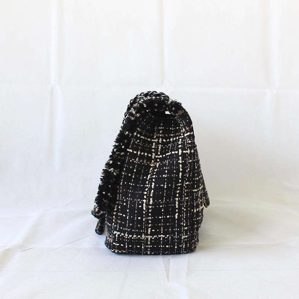 Chanel Tweed Jacket Large Flap Travel Bag - BOPF | Business of Preloved Fashion