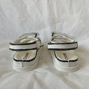 Chanel White Black Printed Dad Shoes, 37C - BOPF | Business of Preloved Fashion