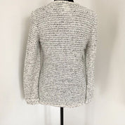 Chanel white long sleeve tweed top - BOPF | Business of Preloved Fashion