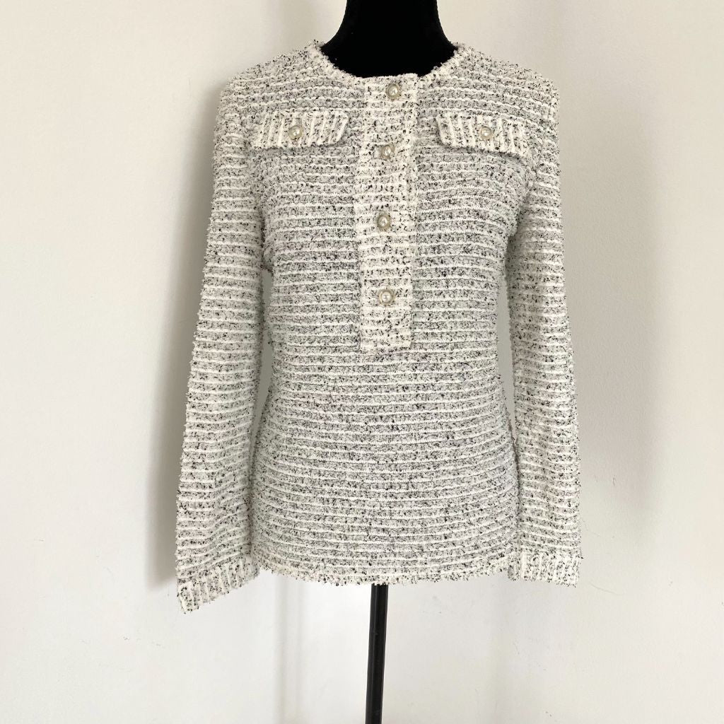 Chanel Tweed Shift Dress in White — UFO No More